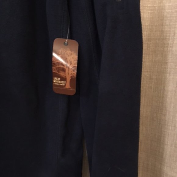 Great Northwest Fleece Jacket, 1/4 Zip, Dark Blue, Size Large, NWT - Picture 6 of 14